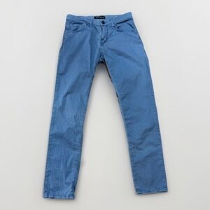 Mavi Jeans Mens 422 Blue Polka Dotted Jake Slim Leg Size 31/32‎